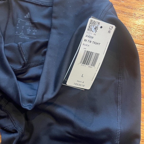 Adidas Women's Black Performance Leggings - Picture 2 of 2